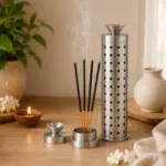 Stainless steel incense stick holder and agarbatti stand